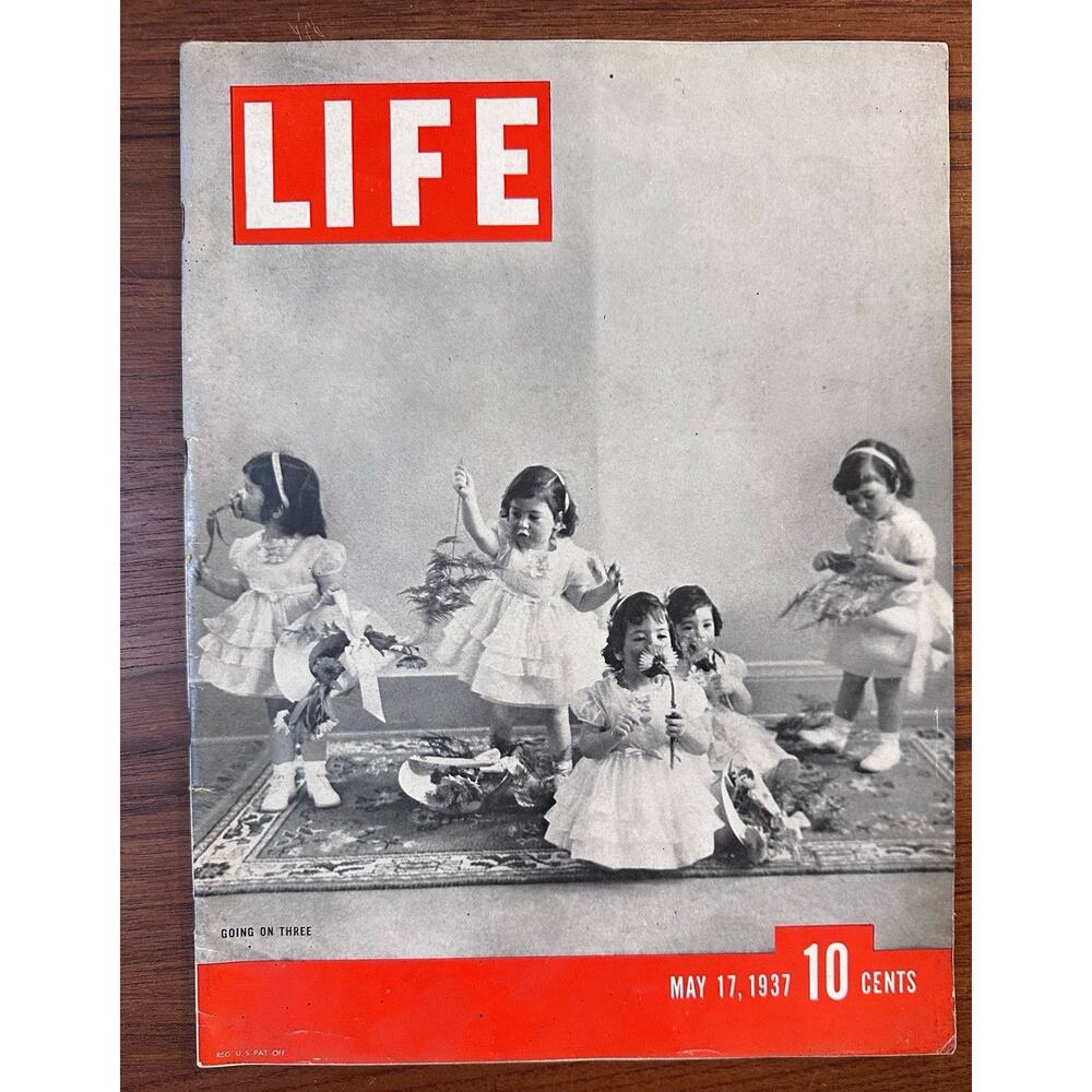 Life Magazine May 17, 1937 (Quintuplets) Luce, Henry R. Volume 2 No. 20